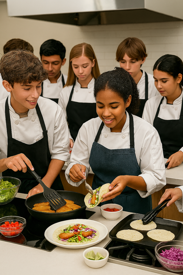 Blossoming Chefs Teen Classes- Around the World, Day 1