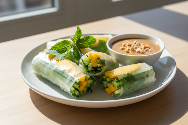 mango cucumber spring roll